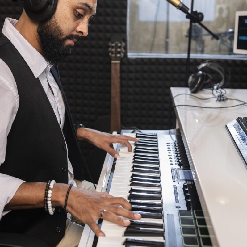 hombre-de-vista-lateral-tocando-el-piano-en-una-estacion-de-radio